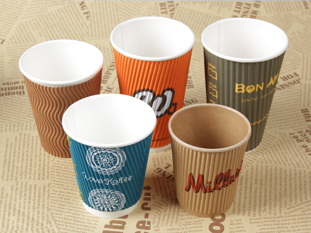 Corrugated cup