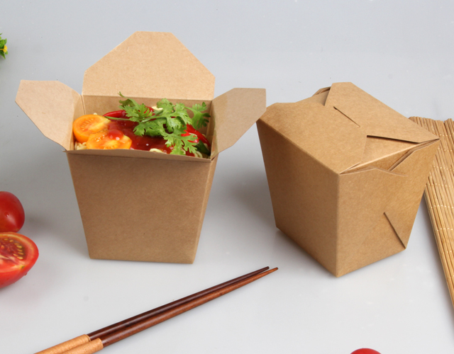 Noodle Box with Square Bottom